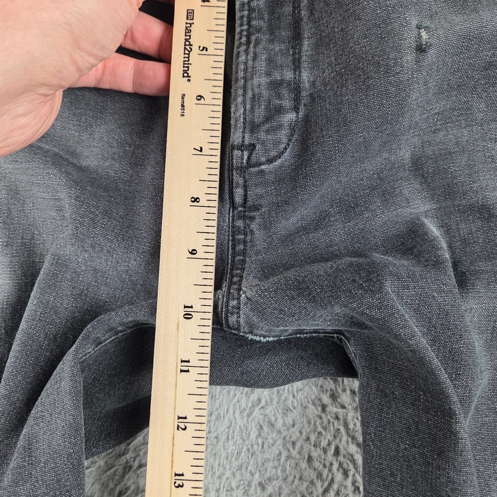 Proof Huckberry Jeans Mens 33x32 Black Denim Mid Rise Straight Leg Grunge - Picture 8 of 16